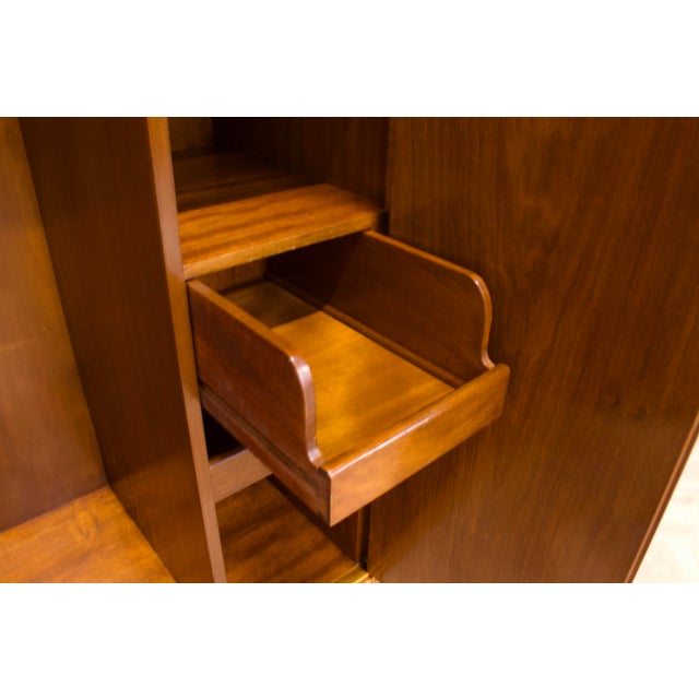 Art Deco Walnut Compact Wardrobe, 1930s For Sale - Image 11 of 12