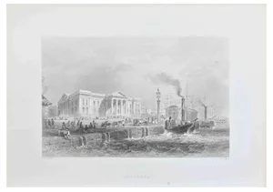 William Henry Bartlett, Greenock, Lithograph, 19th Century