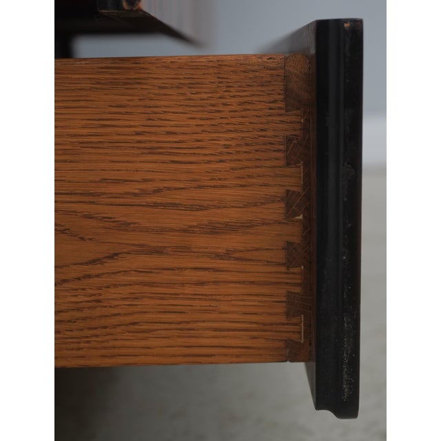 1950s John Stuart Mid Century Modern Macassar Dresser Armoire For Sale - Image 5 of 17