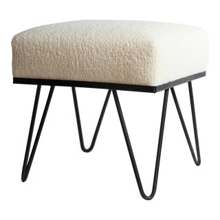 Mid Century Footrest Ottoman Pouf For Sale