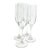 Crystal Champagne Flutes- Set of Four For Sale