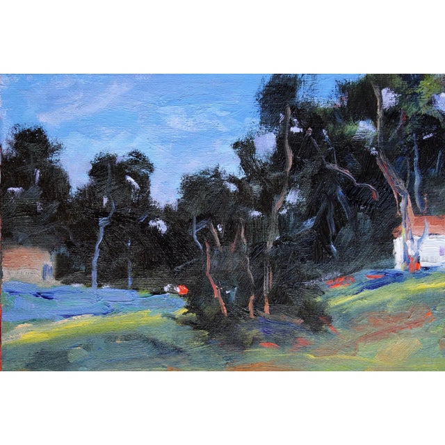 Textile Coastal Cambria, Original Oil Painting, Landscape Plein Air For Sale - Image 7 of 7