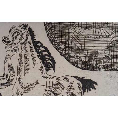 Aimé Montandon, Death Harnessing its Horse, Engraving For Sale - Image 6 of 10