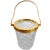 Mid-Century Modern Crystal Ice Bucket in 24K Gold Plated, 1950s For Sale - Image 3 of 6