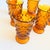 Cubist Amber Glass Iced Tea Tumblers - Set of 6 - Whitehall by Colony For Sale - Image 9 of 11