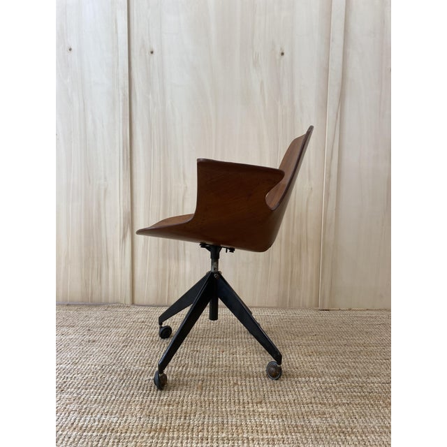 Medea Office Chair by Vittorio Nobili for Fratelli Tagliabue, Italy, 1950s For Sale - Image 4 of 10