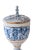 Ceramic Capodimonte Cherub Urn With Lid For Sale - Image 7 of 14