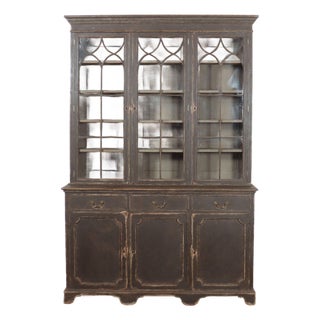 Gothic Painted Bookcase, 19th Century For Sale