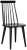 17''H Spindle Side Chair - Black - a Pair For Sale - Image 4 of 6