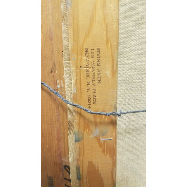 Early 20th Century "The Madonna" Figurative Abstract Oil Painting by Irving Amen, Framed For Sale In New York - Image 6 of 13