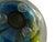 Vintage Josh Simpson Inhabited Planet Planetary Glass Marble Paperweight 2.75" Signed Made in Usa 1994 For Sale - Image 4 of 4