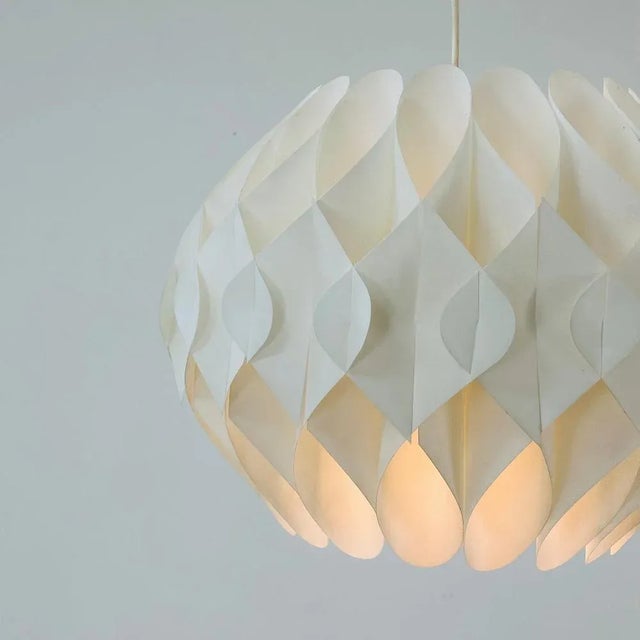 Metal Butterfly Pendant Lamp by Lars Schiøler for Hoyrup Denmark For Sale - Image 7 of 11