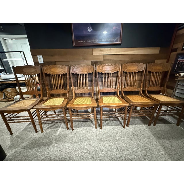 Set of Six Late 19th Century American Renaissance Revival Carved Oak Dining Chairs, Circa 1885–1900 For Sale - Image 11 of 11