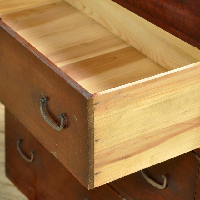 Late 19th Century Antique Japanese Tansu Chest of Drawers, 1890 For Sale - Image 5 of 12