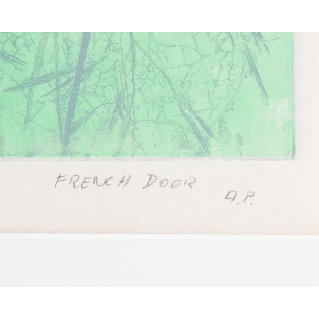 Mid 20th Century “French Door” Aquatint by Adeine De La Noe For Sale - Image 5 of 7