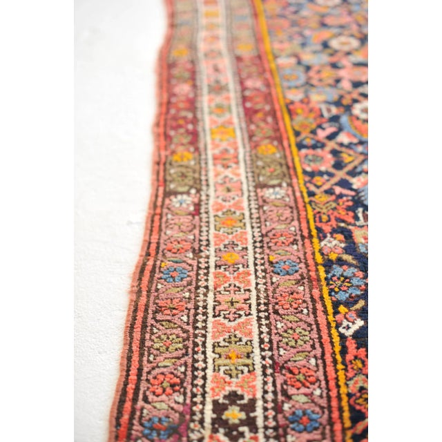 1940s Water Garden Runner Rug , 4 x 15.5 For Sale - Image 4 of 11