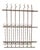 Antique Victorian Iron Gate Window Garden Fence Architectural Salvage Door #309 For Sale
