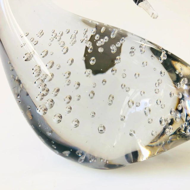 Late 20th Century Art Glass Swan by Irice For Sale - Image 5 of 8