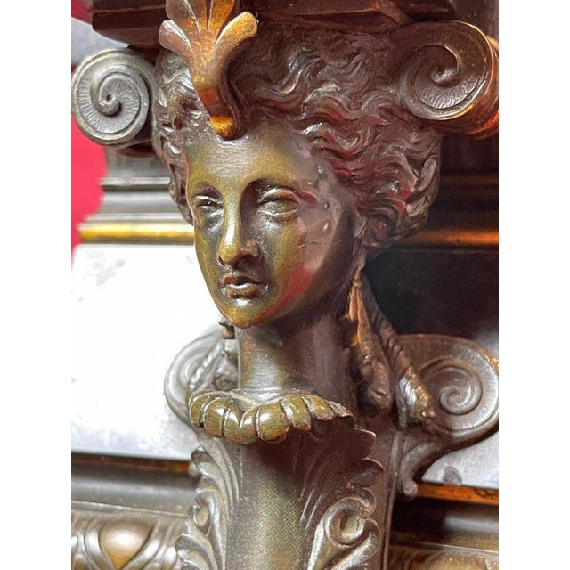 Black Black Marble Clock from Barrard & Vignon For Sale - Image 8 of 12