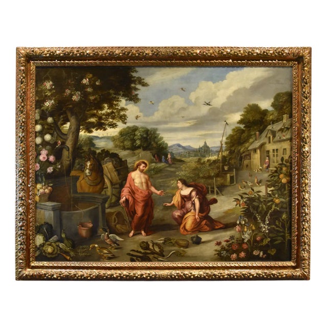 Workshop of Jan Brueghel the Younger, Noli Me Tangere, 1650, Oil on Canvas For Sale