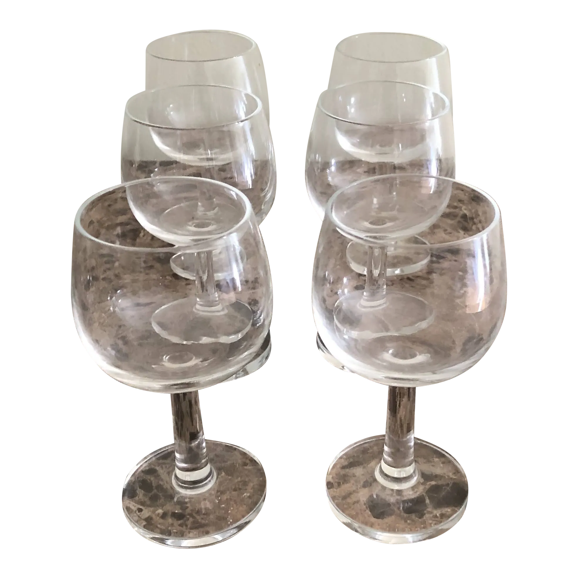 Contemporary Pottery Barn Cordial Glasses - Set of 6 | Chairish