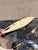 Black Peterborough Canoe Model Caramel Color Vintage Native American Handcrafted Wooden For Sale - Image 8 of 16