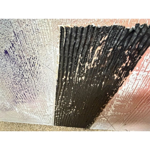 90's Large Rodolfo Carlos Signed Abstract Paintings - A Pair For Sale - Image 11 of 15
