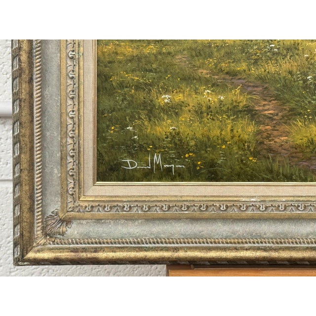 Late 20th Century River Landscape Scene with Horses in the English Countryside by David Morgan For Sale - Image 10 of 13