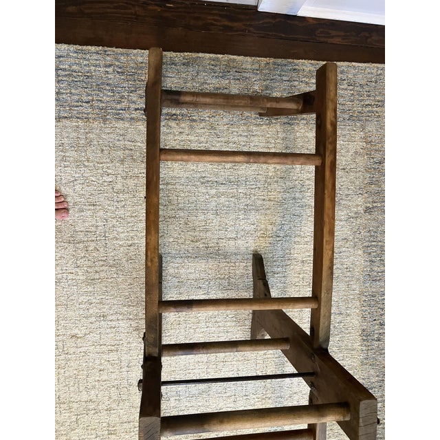 Early 20th Century Antique Folding Wooden Washstand For Sale - Image 5 of 10