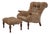 Stickley Tufted Leopold Club Chair & Ottoman For Sale