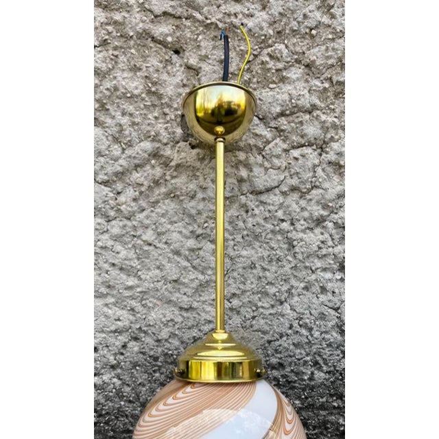 Contemporary 1960s Murano Glass Pendant Light - Dino Martens, 2 Piece For Sale - Image 3 of 6