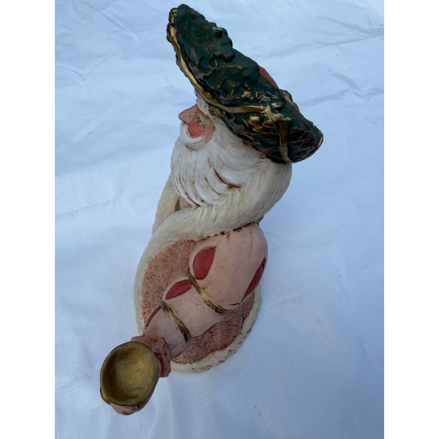 Ceramic Vintage Pink Ceramic Saint Nicholas For Sale - Image 7 of 8