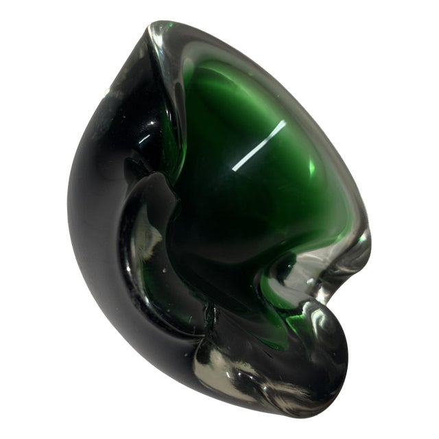 Sommerso Murano Glass Ashtray, 1950 For Sale