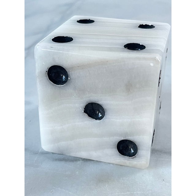 Vintage Mexican Stone Dice Paperweight For Sale - Image 9 of 9