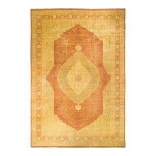 Mogul Collection Hand-Knotted Area Rug - Brown 12' 0" x 17' 8" For Sale