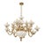 Vintage Italian Neoclassical Revival Porcelain 16 Arm Chandelier For Sale
