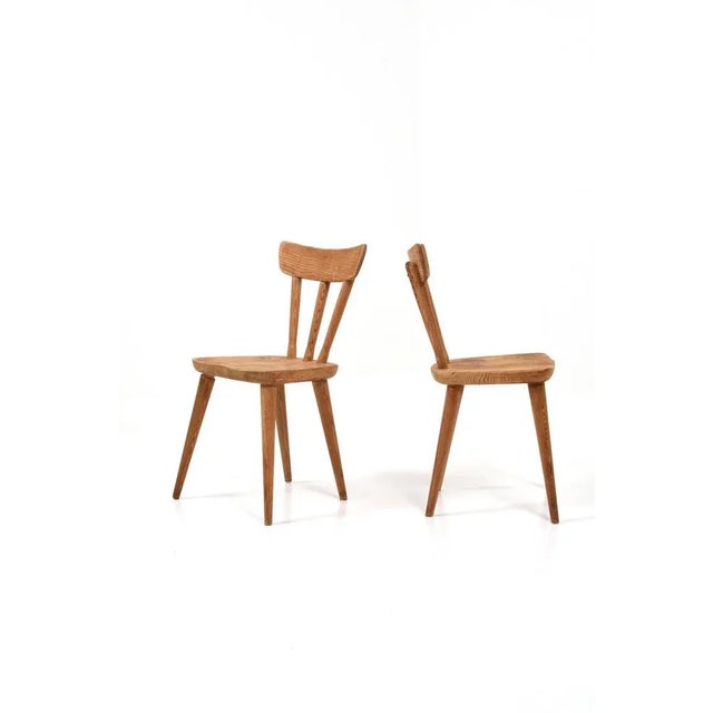 Pine Dining Chairs by Göran Malmvall for Svensk Fur, Set of 4 For Sale - Image 4 of 9