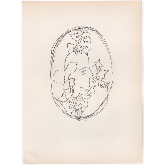 Georges Braque (1885-1954) Flower Vase (front) and Portrait (back) Two Original Lithographs Year: 1955 Printer: Mourlot...