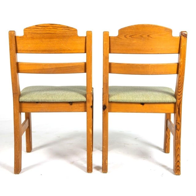 6 Dining Chairs 1970's Scandinavian Modern For Sale - Image 4 of 6