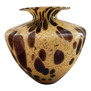 Vintage MCM Murano Style Italian Azzurra Maestri Vetrai Empoli Glass Vase