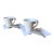 Set of 2 - Villeroy and Boch New Wave Caffe Coffee Mugs and Saucers With Spoon Set For Sale