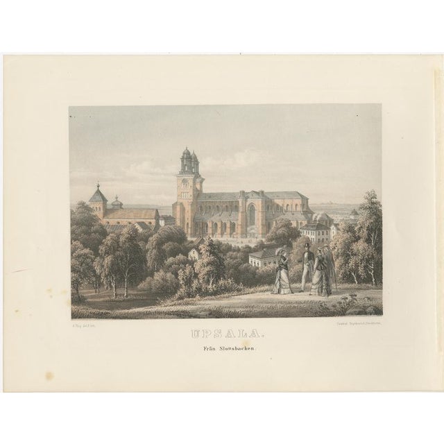 A. Nay, Uppsala City Views in Sweden, 1877, Paper, Set of 3 For Sale - Image 3 of 10