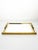 Elegant French serving tray dating from the 1960s, featuring a rectangular mirrored surface framed in gilt metal. The...
