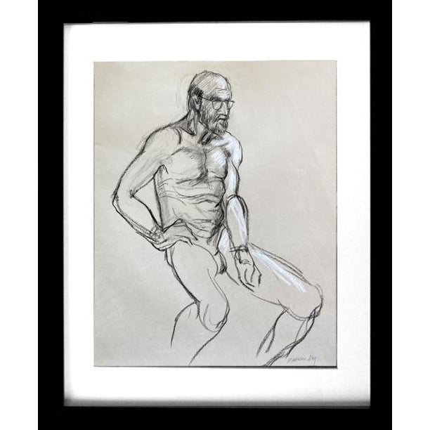 2020s Original Life Drawing, "Specs" For Sale - Image 5 of 5