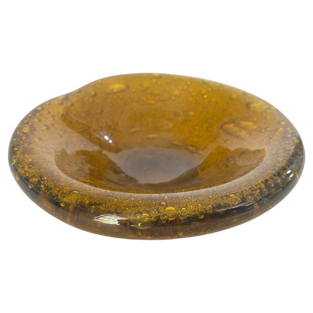 Ashtray in Glass, Bubles Patterns from Biot, France, 1970s For Sale - Image 9 of 9