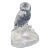 Cristal d'Arques Garanti Crystal Glass Owl Statue Figurine Bookend France For Sale
