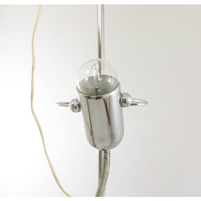 1960s Chrome Floor Lamps by Francesco Fois for Reggiani, 1960s, Set of 2 For Sale - Image 5 of 16