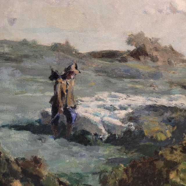 Ricard Arenys Galdón, Landscape with Shepherd, 1950s, Oil on Canvas, Framed For Sale - Image 7 of 18