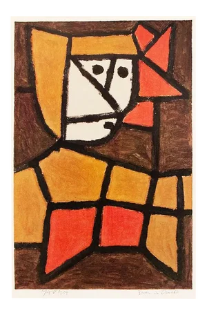1958 After Paul Klee "Woman in Native Costume", First English Edition Lithograph