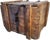 Rustic European Rare Antique German Wood Wine Crate W Lid, 19th Century, Industrial Metal Straps For Sale - Image 3 of 18